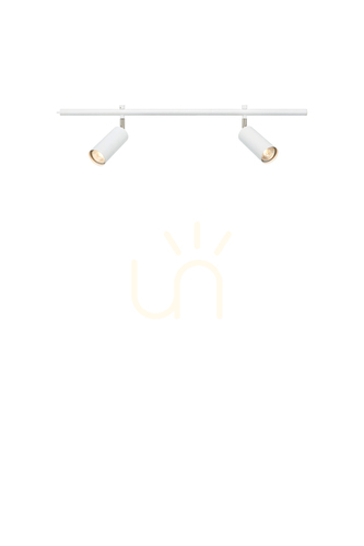 Prüfen Plafond Markslojd EXPAND 107524 2-flammig GU10 weiß 72 cm Metall