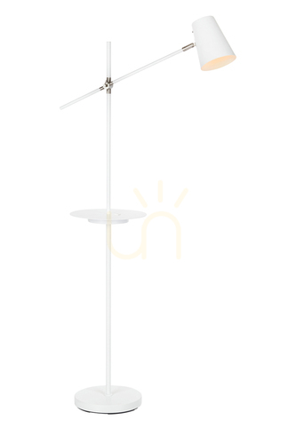Prüfen Bodenlampe Markslojd Linear 107308 USB Weiß Metall 144 cm
