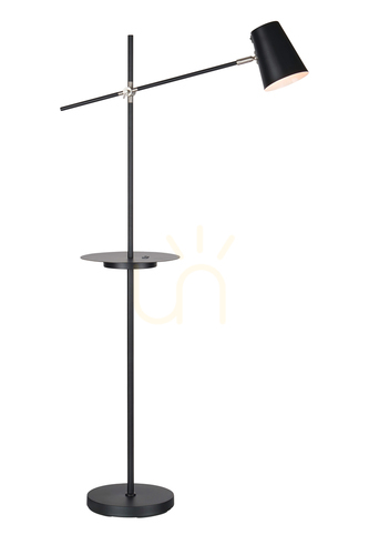Prüfen Stehlampe Markslojd Linear USB schwarz Metall 144 cm 107307