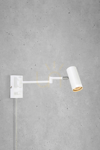 Wandlampe Markslojd TORINO Weiß Metall Dimmer 107538 small 1