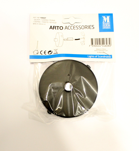 Prüfen Deckenleuchte Markslojd Arto schwarz Metall 8,5 cm 105537