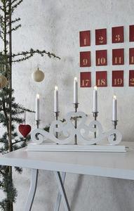 Kerzenhalter Markslojd Eneby 5-flammig Weiß Holz 47 cm 700640 small 0