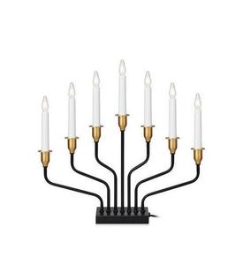 LED Kerzenleuchter Markslojd Brosa Schwarz-Weiß Metall 39 cm 703578 small 1