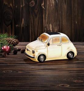 Tischdekoration Markslojd Nostalgi Fiat Auto Weiß Stoff Batterie 703958 small 0