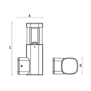 Torre Led 230 V 7 W Ip54 Ww Wandmontage small 1