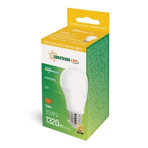 LED Leuchtmittel E27 230 V 13 W Alu Nw Spectrum + small 1