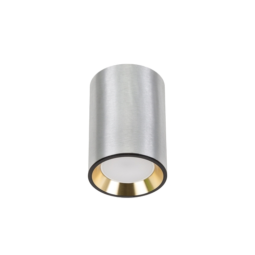 Prüfen Chloe Mini Gu10 Ip20 RUND Silber Körper, Gold Center, Black Border