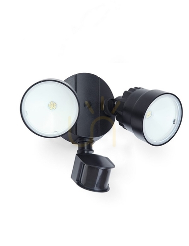 Prüfen Außenwandleuchte Lutec SHRIMP LED 15W 5000K schwarz mit Bewegungsmelder 7622104330