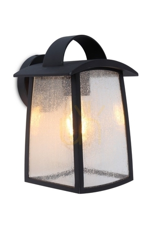Prüfen Außenwandleuchte Lutec KELSEY 5273601012 schwarz Aluminium Glas E27