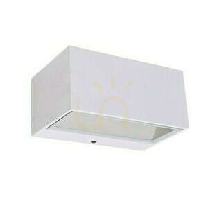Außenwandleuchte Lutec GEMINI LED weiß 10,5 W 4000 K Aluminium Glas 5189102032 small 0