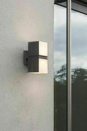 Prüfen Außenwandleuchte Lutec CUBA 5193801118 LED 23W anthrazit 3000K