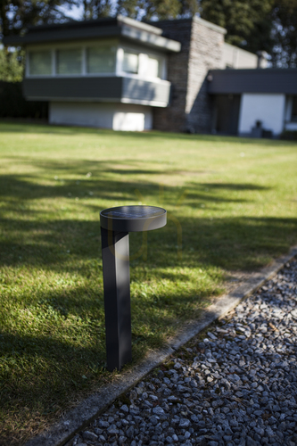 Prüfen Solar-Wegeleuchte Lutec DISO 6906703335 dunkelgrau 45 cm