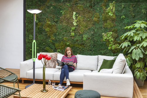 Prüfen Außenstehleuchte Lutec POPPY grau 8W 3000K IP54 19 cm Kunststoff