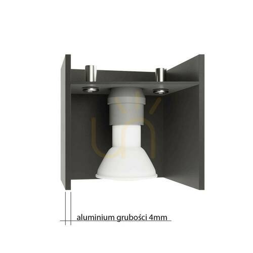 Prüfen Wandleuchte QUAD 1 schwarz Sollux