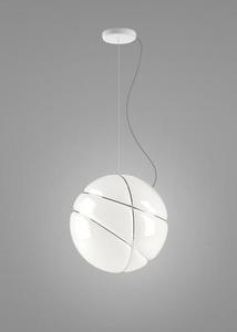 Hängelampe Fabbian Armilla F50 13W - Weiß und Chrom - F50 A03 01 small 0