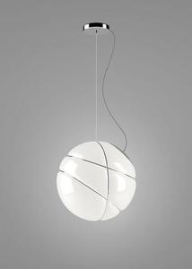 Hängelampe Fabbian Armilla F50 13W - Weiß und Silber - F50 A03 15 small 0