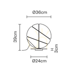 Fabbian Armilla F50 13W Tischleuchte - Schwarz und Weiß - F50 B01 01 small 2