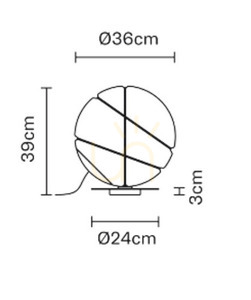 Fabbian Armilla F50 13W Tischleuchte - weiß und silber - F50 B03 01 small 2