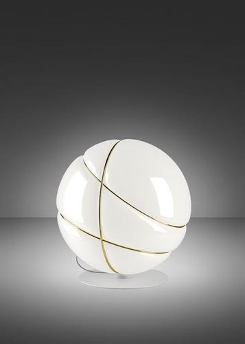 Prüfen Fabbian Armilla F50 13W Tischleuchte - Weiß und Gold - F50 B05 01