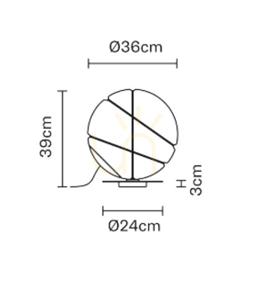 Vorschau Fabbian Armilla F50 13W Tischleuchte - Gold - F50 B05 12 Fabbian Armilla F50 13W Tischleuchte - Gold - F50 B05 12