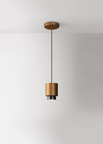 Prüfen Hängelampe Fabbian Claque F43 20W 10cm - Bronze - F43 A02 76