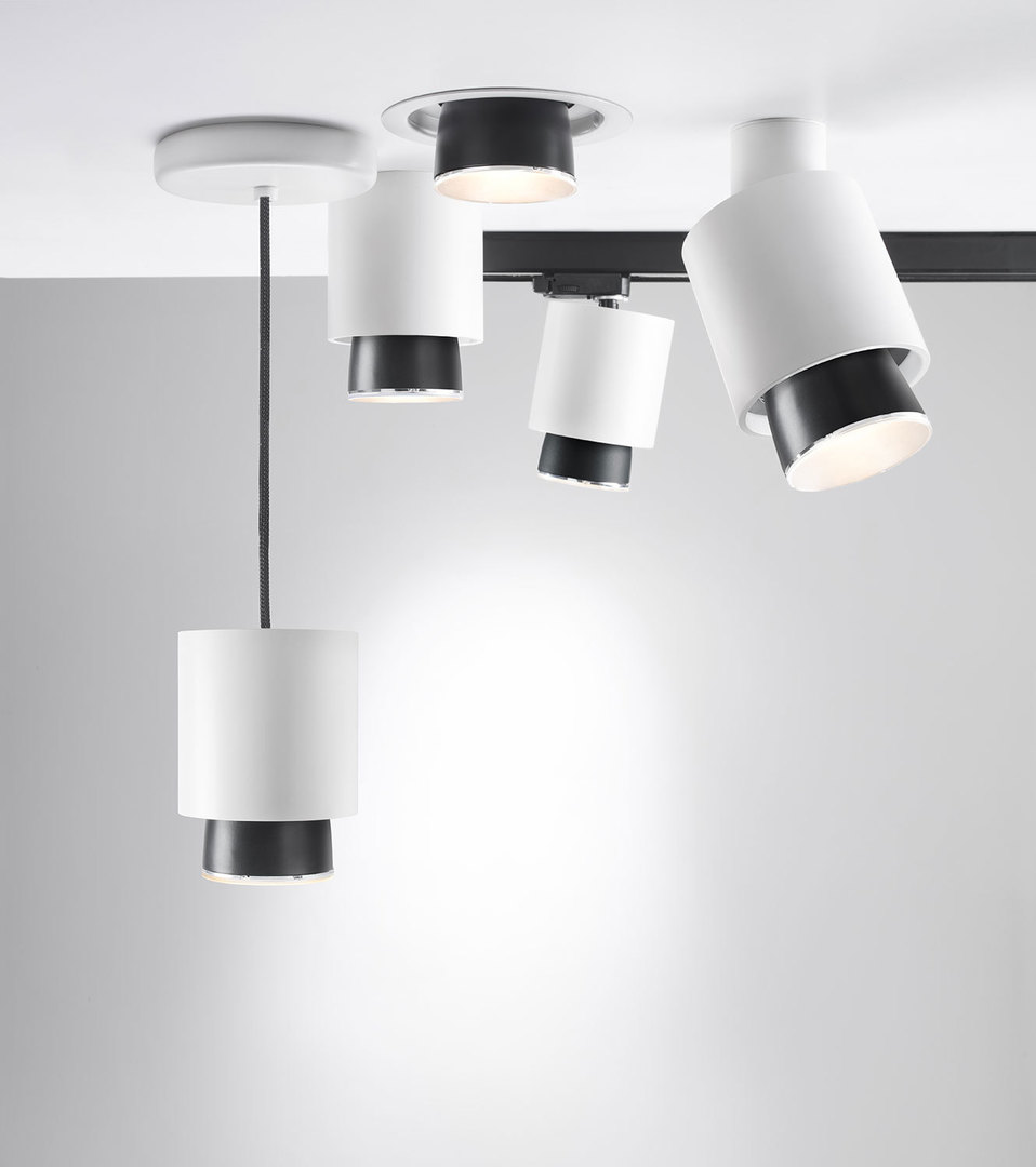 Aussicht Strahler Fabbian Claque F43 20W 20cm - Weiß - F43 E04 01 Strahler Fabbian Claque F43 20W 20cm - Weiß - F43 E04 01
