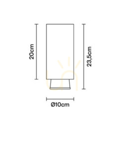 Strahler Fabbian Claque F43 20W 20cm - Bronze - F43 E04 76 small 1