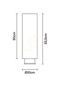 Strahler Fabbian Claque F43 20W 30cm - Bronze - F43 E06 76 small 1