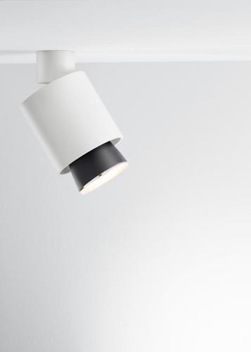 Prüfen Strahler Fabbian Claque F43 20W fahrbar - weiß - F43 E08 01