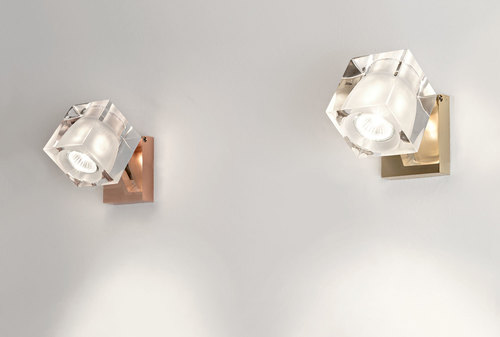 Prüfen Fabbian Cubetto Wandleuchte - Transparent - D28 G89 00