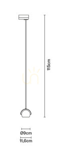 Fabbian Beluga Pendelleuchte für Kinnriemen - Transparent - D57 J05 00 small 4