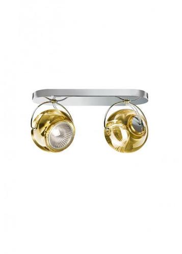 Prüfen Fabbian Beluga Double Plafond/Chandelier - Gelb - D57 G23 04