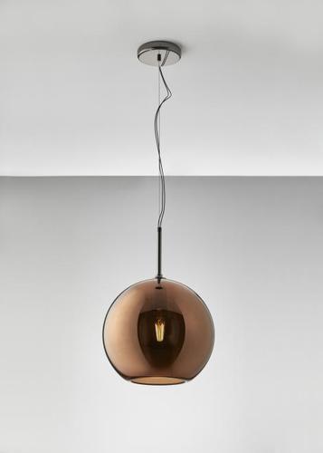 Prüfen Fabbian Beluga Royal Ø30 Pendelleuchte - Bronze - D57 A59 41