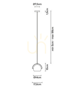 Fabbian Beluga Stahl Ø14 Pendelleuchte - Chrom - D57 A07 15 small 2