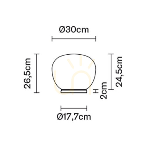 Vorschau Fabbian Lumi Ø30 Schreibtischlampe - F07 B45 01 Fabbian Lumi Ø30 Schreibtischlampe - F07 B45 01