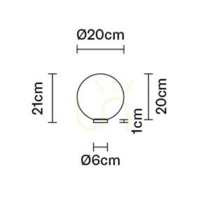 Fabbian Lumi F07 Schreibtischlampe 20cm - F07 B29 01 1 Fabbian Lumi F07 Schreibtischlampe 20cm - F07 B29 01 small 1