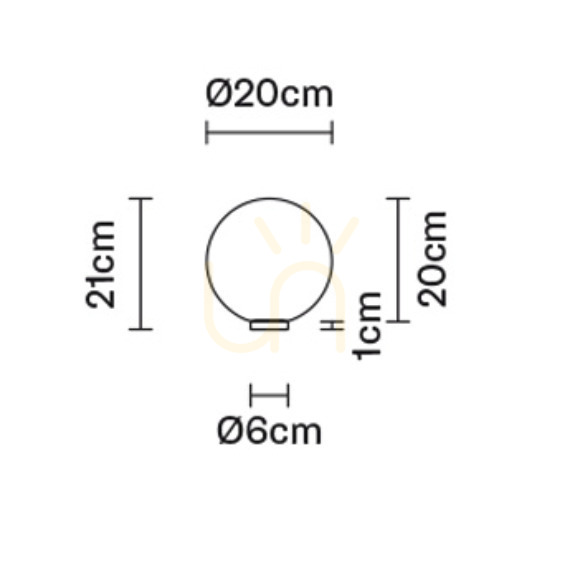 Aussicht Fabbian Lumi F07 Schreibtischlampe 20cm - F07 B29 01 Fabbian Lumi F07 Schreibtischlampe 20cm - F07 B29 01