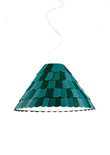 Prüfen Hängelampe Fabbian Roofer F12 76cm - Grün - F12 A03 43