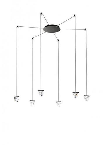 Prüfen Hängelampe Fabbian Tripla F41 3W 6 - Anthrazit - F41 G03 21