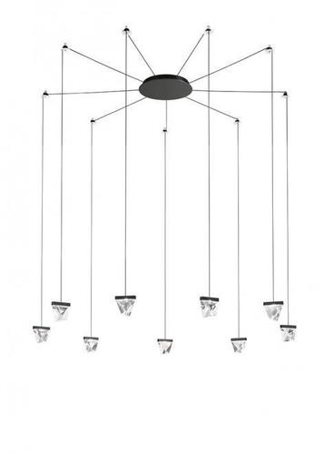 Prüfen Hängelampe Fabbian Tripla F41 3W 9 - Anthrazit - F41 G06 21