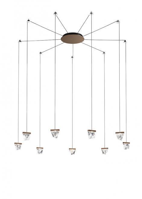 Prüfen Hängelampe Fabbian Tripla F41 3W 9 - Bronze - F41 G06 76 Hängelampe Fabbian Tripla F41 3W 9 - Bronze - F41 G06 76