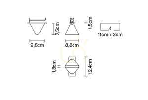 Fabbian Tripla F41 3W 2700K Einbauleuchte - Anthrazit - F41 F02 21 small 2
