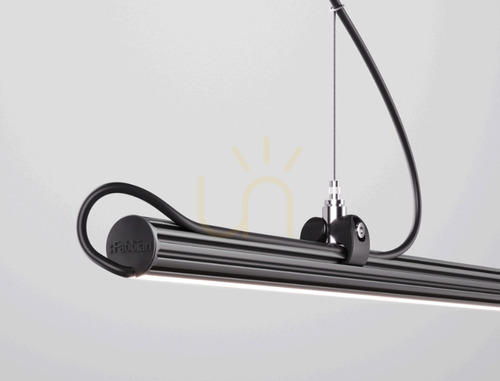 Prüfen Hängelampe Fabbian Freeline F44 2W 3m - Schwarz - F44 A06 02