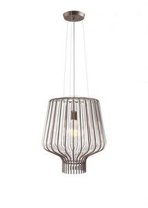 Hängelampe Fabbian Saya F47 22W 40cm - Braun und transparent - F47 A09 00 0 Hängelampe Fabbian Saya F47 22W 40cm - Braun und transparent - F47 A09 00 small 0