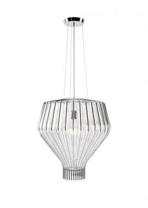 Hängelampe Fabbian Saya F47 22W 48cm - Chrom und transparent - F47 A15 00 0 Hängelampe Fabbian Saya F47 22W 48cm - Chrom und transparent - F47 A15 00 small 0