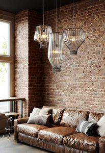 Hängelampe Fabbian Saya F47 22W 31cm - Gold und transparent - F47 A25 00 small 2