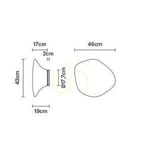 Wandleuchte Fabbian Lumi F07 43cm - F07 G19 01 2 Wandleuchte Fabbian Lumi F07 43cm - F07 G19 01 small 2