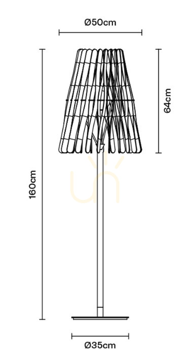 Vorschau Fabbian Stick F23 22W Cono Stehleuchte - F23 C02 69 Fabbian Stick F23 22W Cono Stehleuchte - F23 C02 69