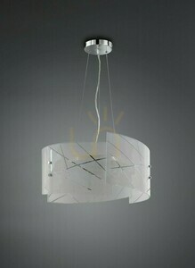 Pendelleuchte Trio SANDRINA 301200300 weiß Glas 50 cm 3 × E27 small 2