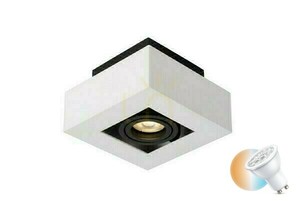Downlight Lucide Xirax Weiß LED GU10 5W dimmbar 2200K 09119/06/31 small 0